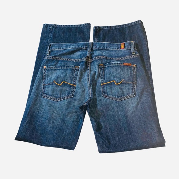 7 for all mankind EUC size 30 Bootcut denim jeans sz 30 - Picture 1 of 7